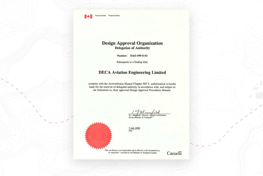 Picture of DAO certificate