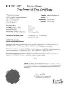 Deviations to FAA STC ST0169WI Garmin Nav Installation